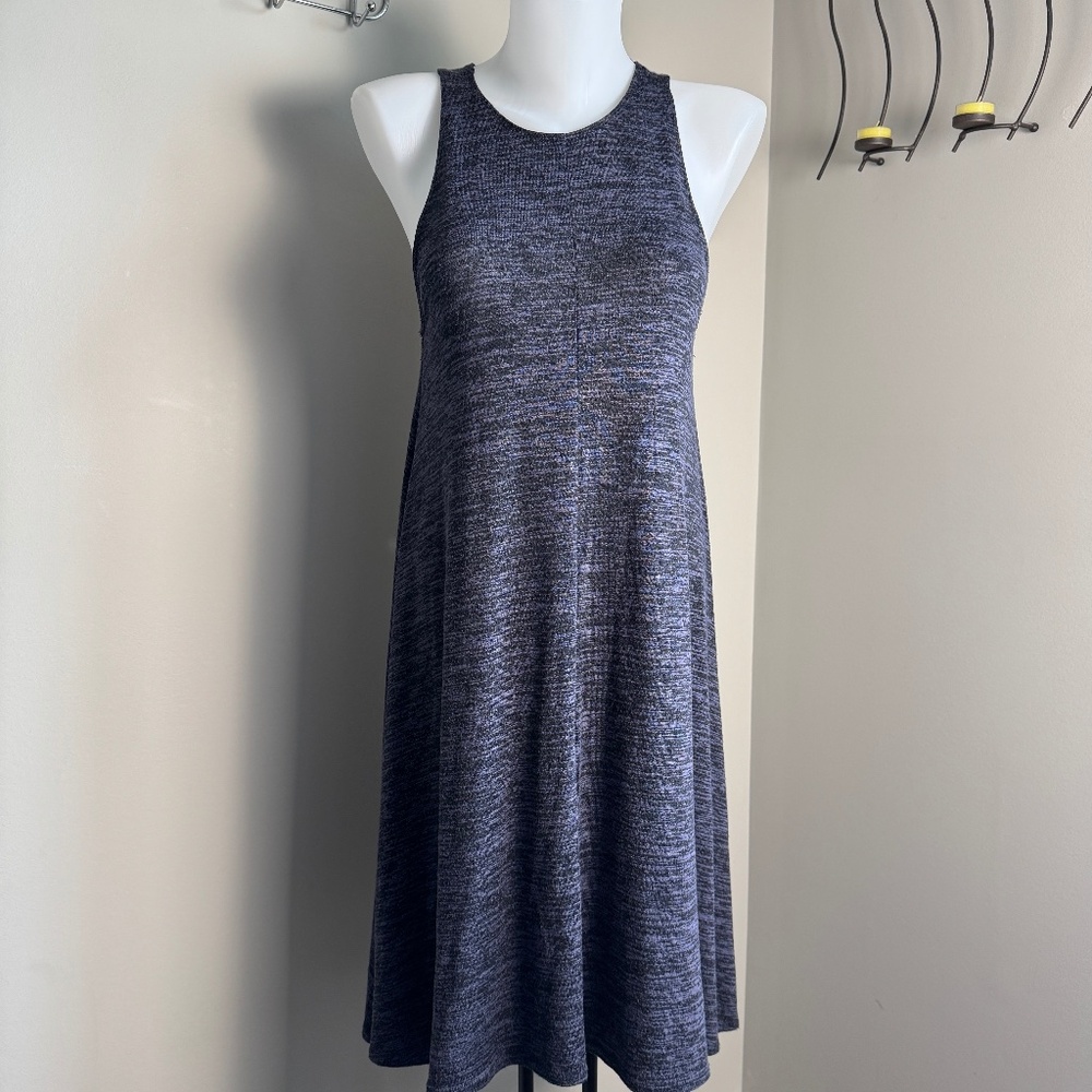 Wilfred Free Rosa Tank Dress Marled Purple‎ Small A-Line Flare Jersey Swing Knit